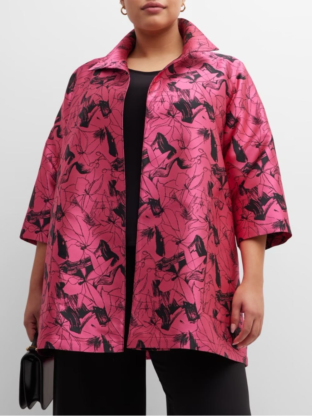 Pink Caroline Rose Plus Size Topper